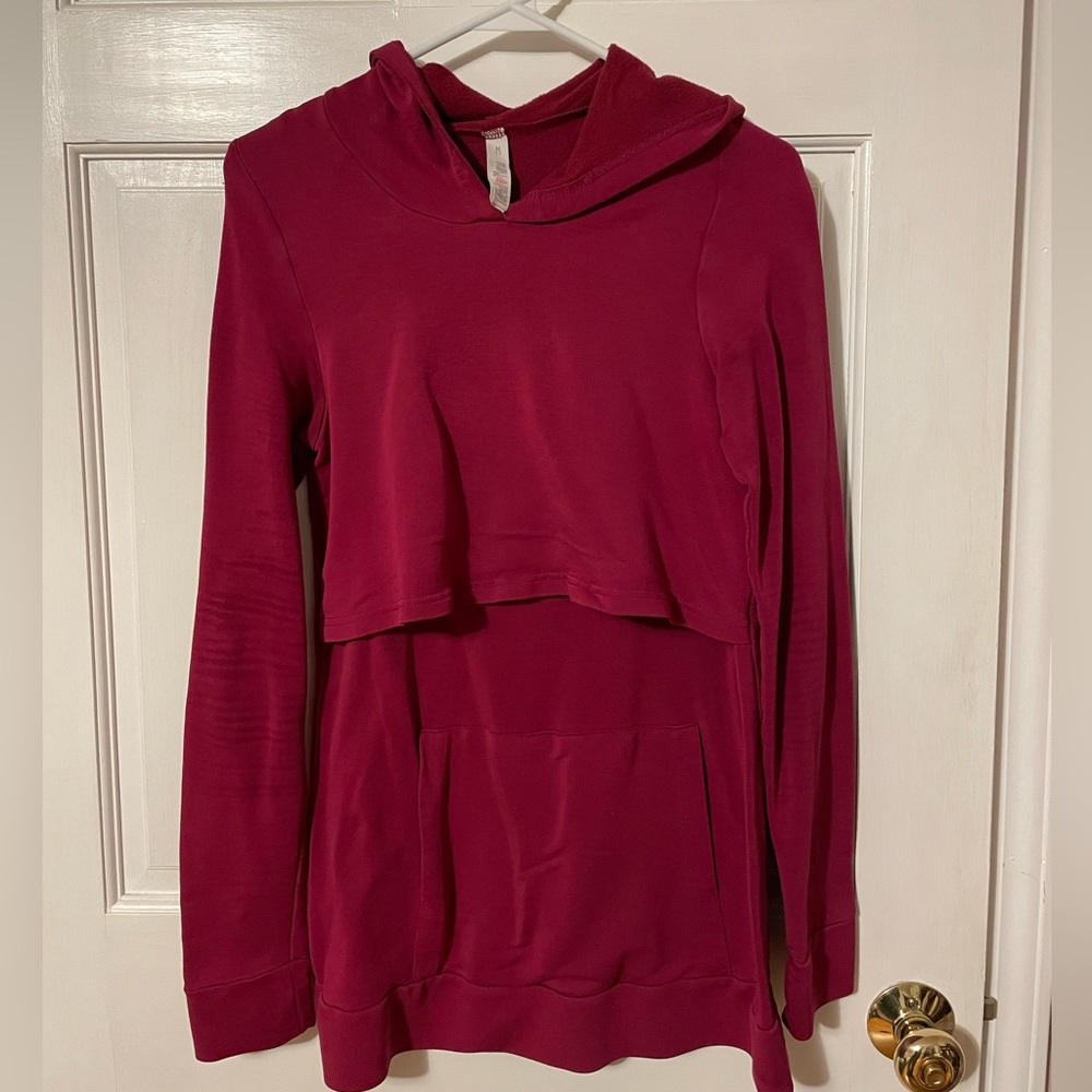 Latched Mama Cloud Nursing Hoodie in Magenta